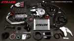 wide view of Stillen Supercharger - Tuner Kit [Satin] for Nissan 370Z [Z34] Nismo 2012-2014 with black background