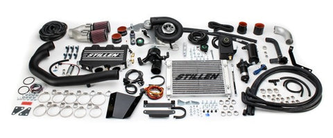 wide view of Stillen Supercharger - Tuner Kit [Black] for Nissan 370Z [Z34] (Base and Touring) 2012-2014 with white background