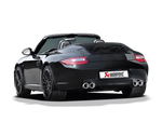 Akrapovic Porsche 911 Carrera Cabriolet/S/4/4S/GTS (997 DFI) Slip-On Line (Titanium) S-PO997CA-TH for Porsche 911 Carrera/S/4/4S/GTS 997.2 2009-2012, side view