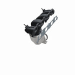 MagnaFlow 4583327 carb manifold converter, opposite front three-quarter view of the turntable spin