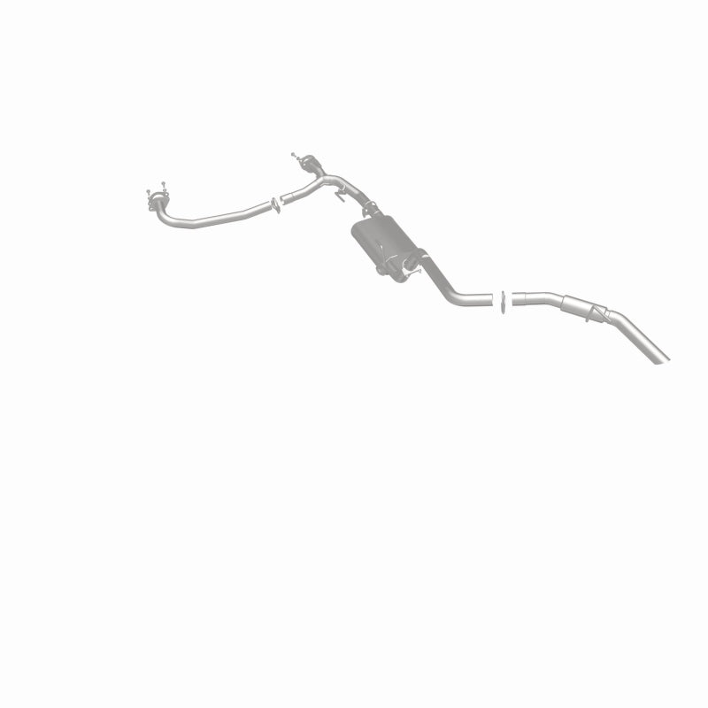 BRExhaust 106-0066 direct-fit exhaust kit, rear three-quarter view of the turntable spin