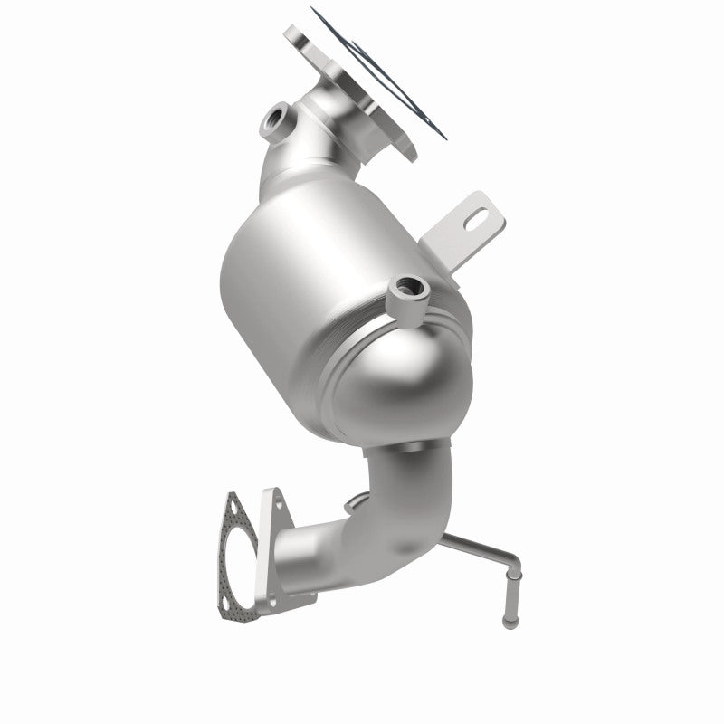 MagnaFlow 5551161 carb manifold converter, opposite rear three-quarter view of the turntable spin