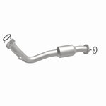 MagnaFlow 5571541 carb direct-fit catalytic converter, front three-quarter view of the turntable spin