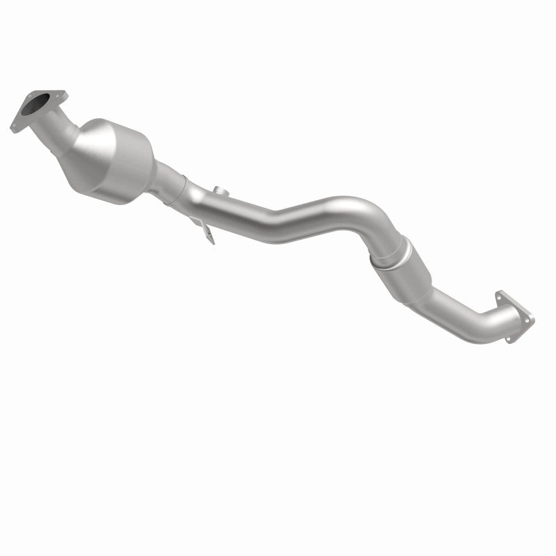 MagnaFlow 5481943 carb direct-fit catalytic converter, front three-quarter view of the turntable spin