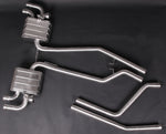 Capristo ECE valved exhaust for the Porsche 958.1 Cayenne Turbo/S with rear mufflers and pipes
