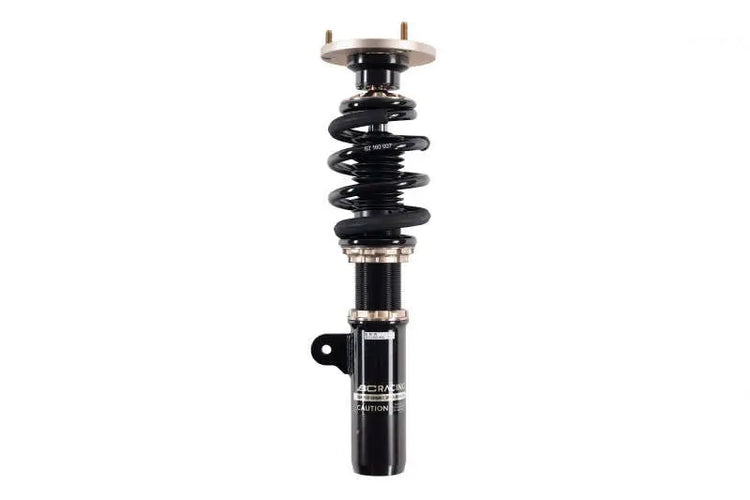 A front view of BC Racing BR Series Coilovers (E210) for Toyota Corolla 2019-2023 with white background