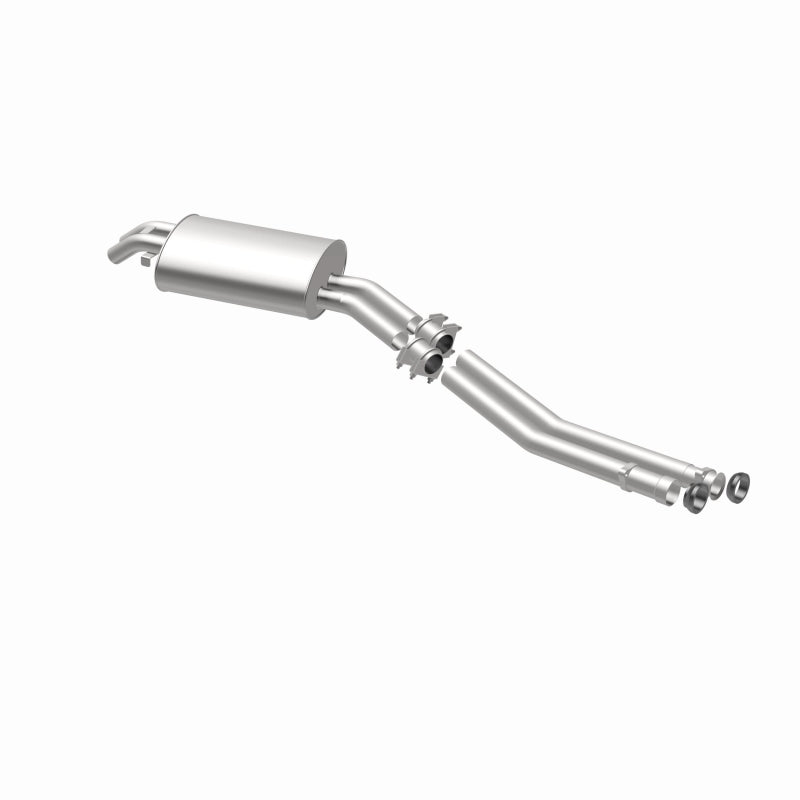 BRExhaust 106-0255 direct-fit exhaust kit, opposite rear three-quarter view of the turntable spin