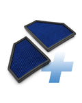 Pair of blue intake panel filters