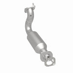 MagnaFlow 5461170 carb direct-fit catalytic converter, rear three-quarter view of the turntable spin