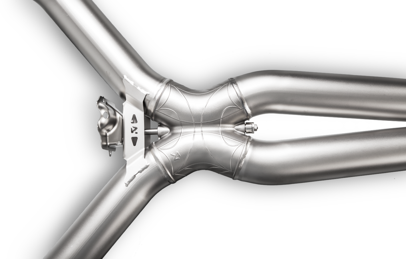 Akrapovic AMG C63 Coupe Evolution Line Cat Back (Titanium) w/ Carbon Tips (Req. Link Pipe) MTP-ME/T/3H for Mercedes-Benz C63 AMG Coupe C205 2017-2021, side view
