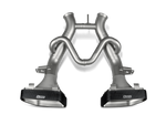 Akrapovic McLaren 650S/650S Spyder Slip-On Line (Titanium) w/ Carbon Tips S-MC/TI/2 for McLaren 650S / 650S Spider P11 2015-2016, top view