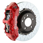 E46 M3 Brembo GT 6-piston front kit, red caliper, Type 3 slotted 2-piece disc