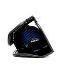 MINI air intake assembly with blue filter inside the heat shield
