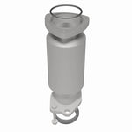MagnaFlow 5461226 carb direct-fit catalytic converter, rear three-quarter view of the turntable spin