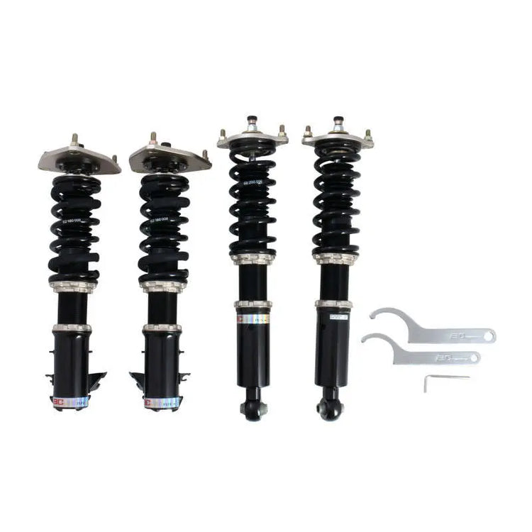 A front view of Coilovers (CJ4A) for Mitsubishi Mirage 1996-2000 with white background