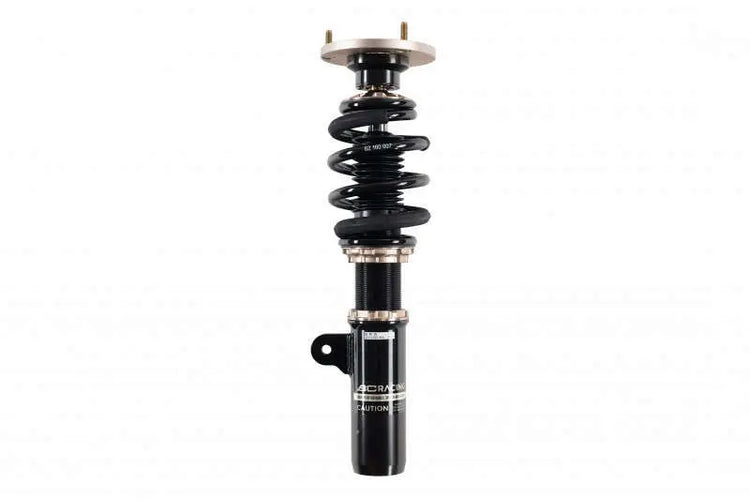 A front view of BC Racing BR Series Coilovers for Air Suspension (W211) for Mercedes-Benz E320 / E350 / E500 / E550 Sedan 2002-2009 with white background