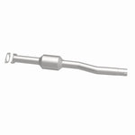 MagnaFlow 5592804 carb direct-fit catalytic converter, side view of the turntable spin