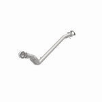 MagnaFlow 52098 oem grade direct-fit catalytic converter, opposite front three-quarter view of the turntable spin
