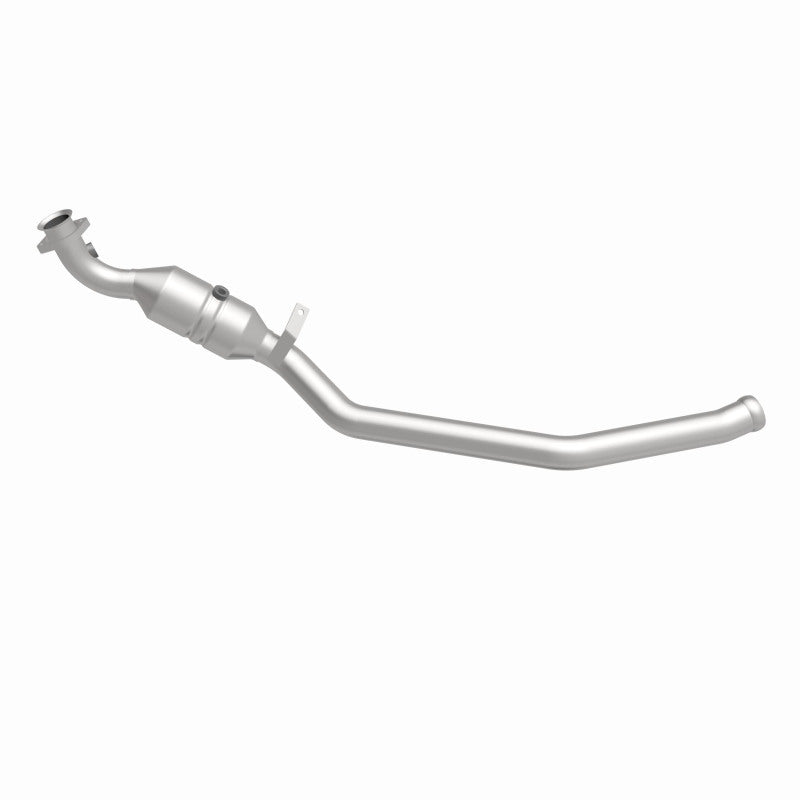MagnaFlow 5551716 carb direct-fit catalytic converter, side view of the turntable spin