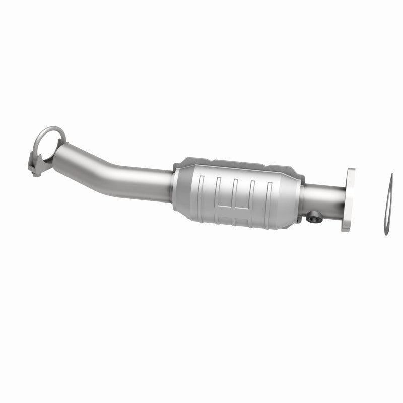 MagnaFlow 557812 carb direct-fit catalytic converter, side view of the turntable spin