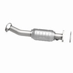 MagnaFlow 557812 carb direct-fit catalytic converter, side view of the turntable spin