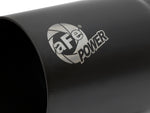 aFe MACH Force-Xp Universal Exhaust Tip 3-1/2 IN Inlet x 4 IN Outlet x 7 IN L Black Right Side Exit