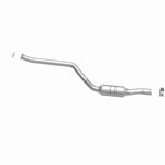 MagnaFlow 5571374 carb direct-fit catalytic converter, side view of the turntable spin