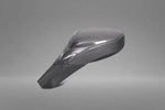 close view of Capristo Carbon Mirror Cases (Matte) for Ferrari 458 2009-2015 with white background