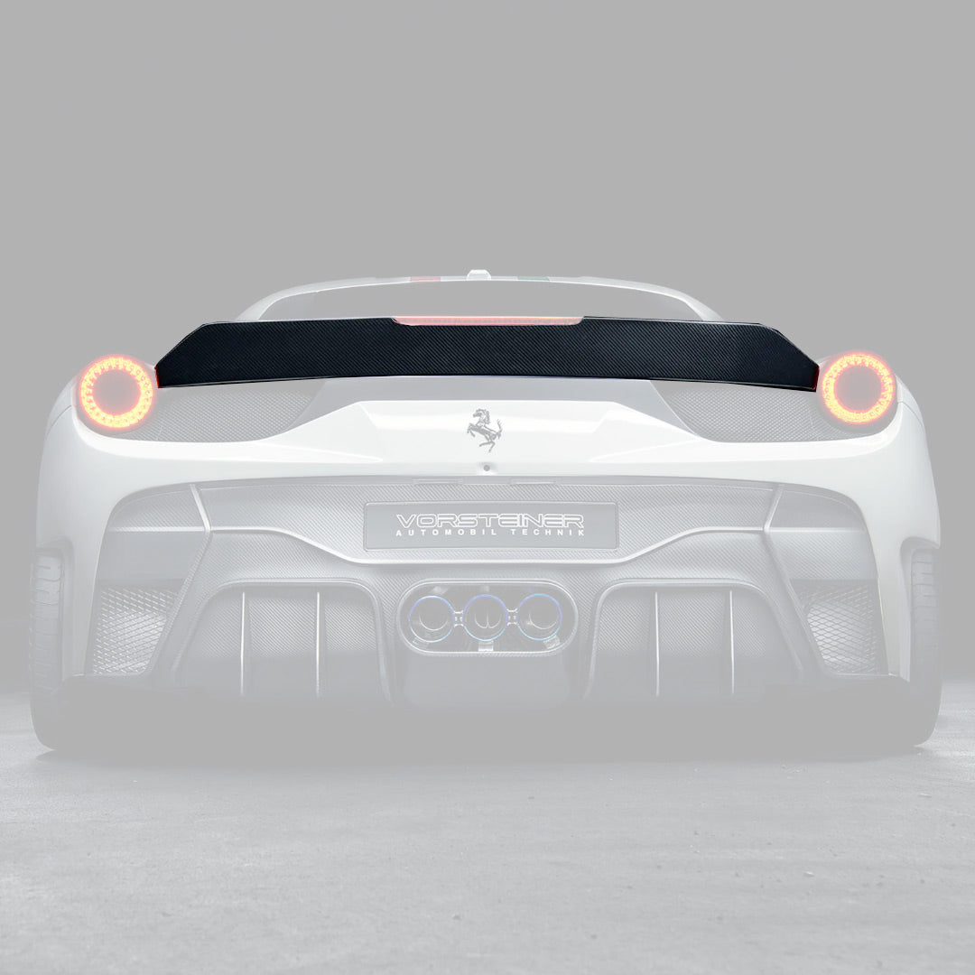 458 VX decklid spoiler, faded rear view