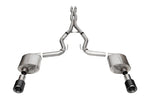 Corsa 2024 Ford Mustang GT Coupe 3in Sport Cat-Back Exhaust - 4.5in Carbon Fiber Tips