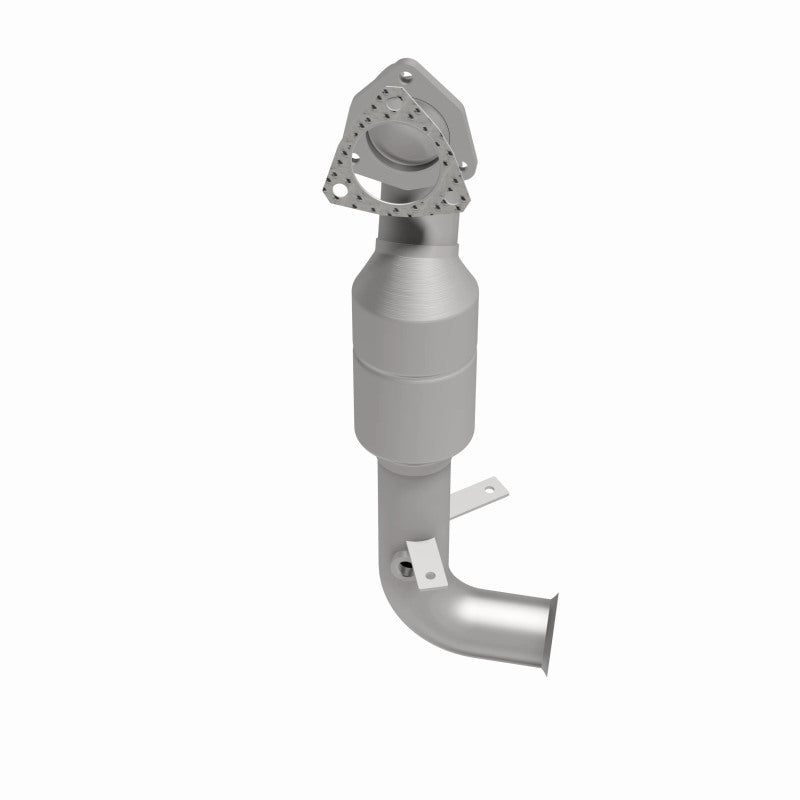 MagnaFlow 5411350 carb direct-fit catalytic converter, side view of the turntable spin