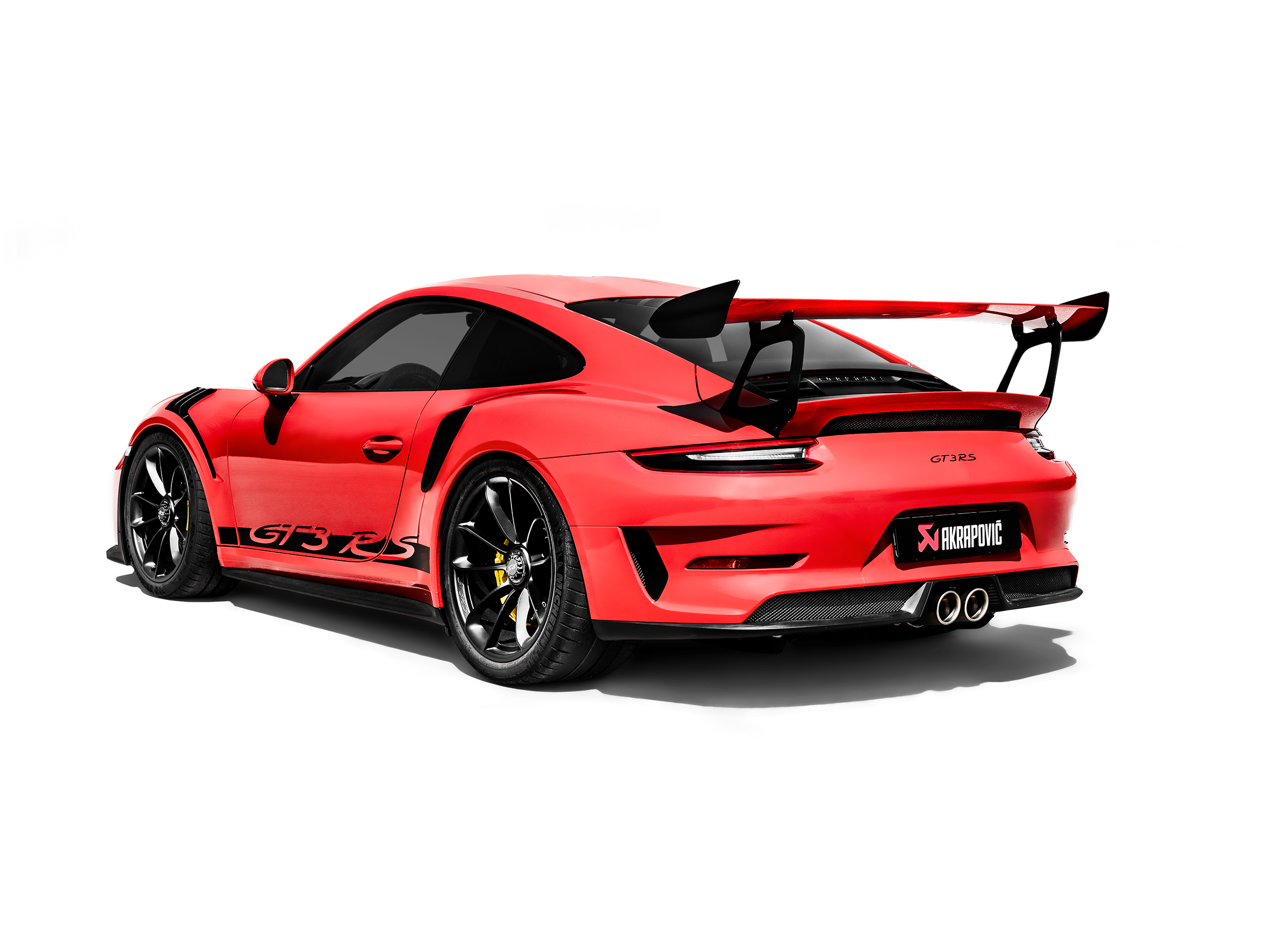 Akrapovic Slip-On Line (Titanium) S-PO/TI/10H for Porsche 911 GT3 (991.2) 2018-2019, rear view