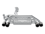 Akrapovic Slip-On Line (Titanium) M-BM/T/4H for BMW 1 Series M Coupe (E82) 2011-2012, angled view