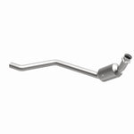 MagnaFlow 5461224 carb direct-fit catalytic converter, opposite front three-quarter view of the turntable spin