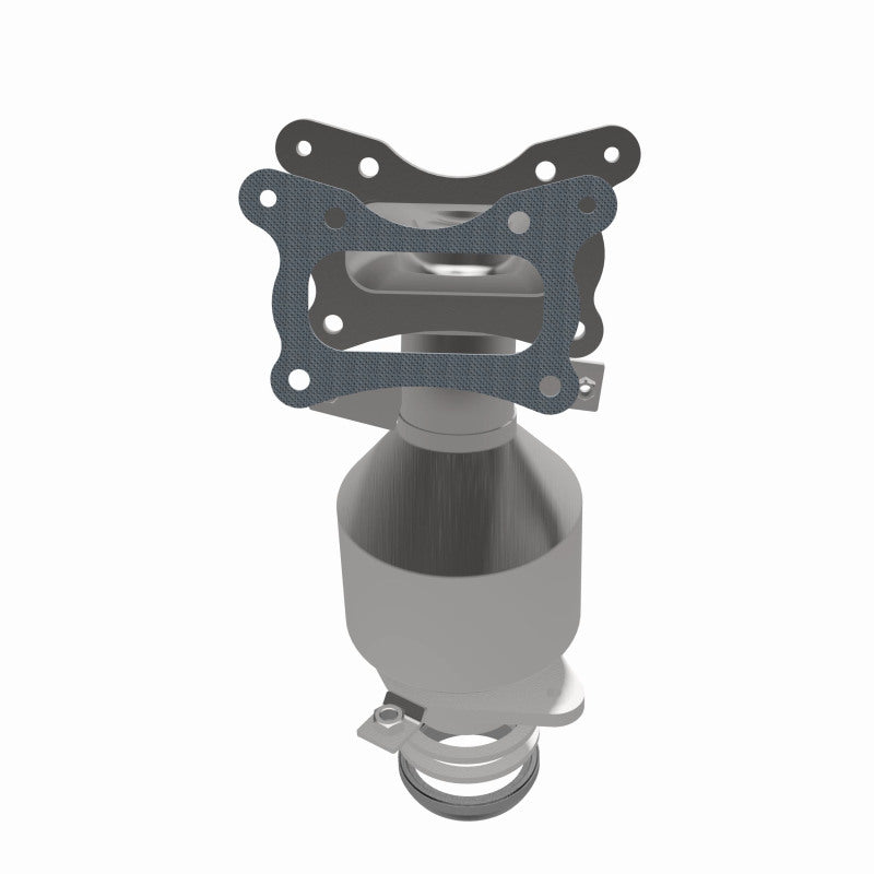 MagnaFlow 5582781 carb manifold converter, opposite side view of the turntable spin