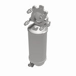MagnaFlow 6561120 carb direct-fit catalytic converter, opposite front three-quarter view of the turntable spin