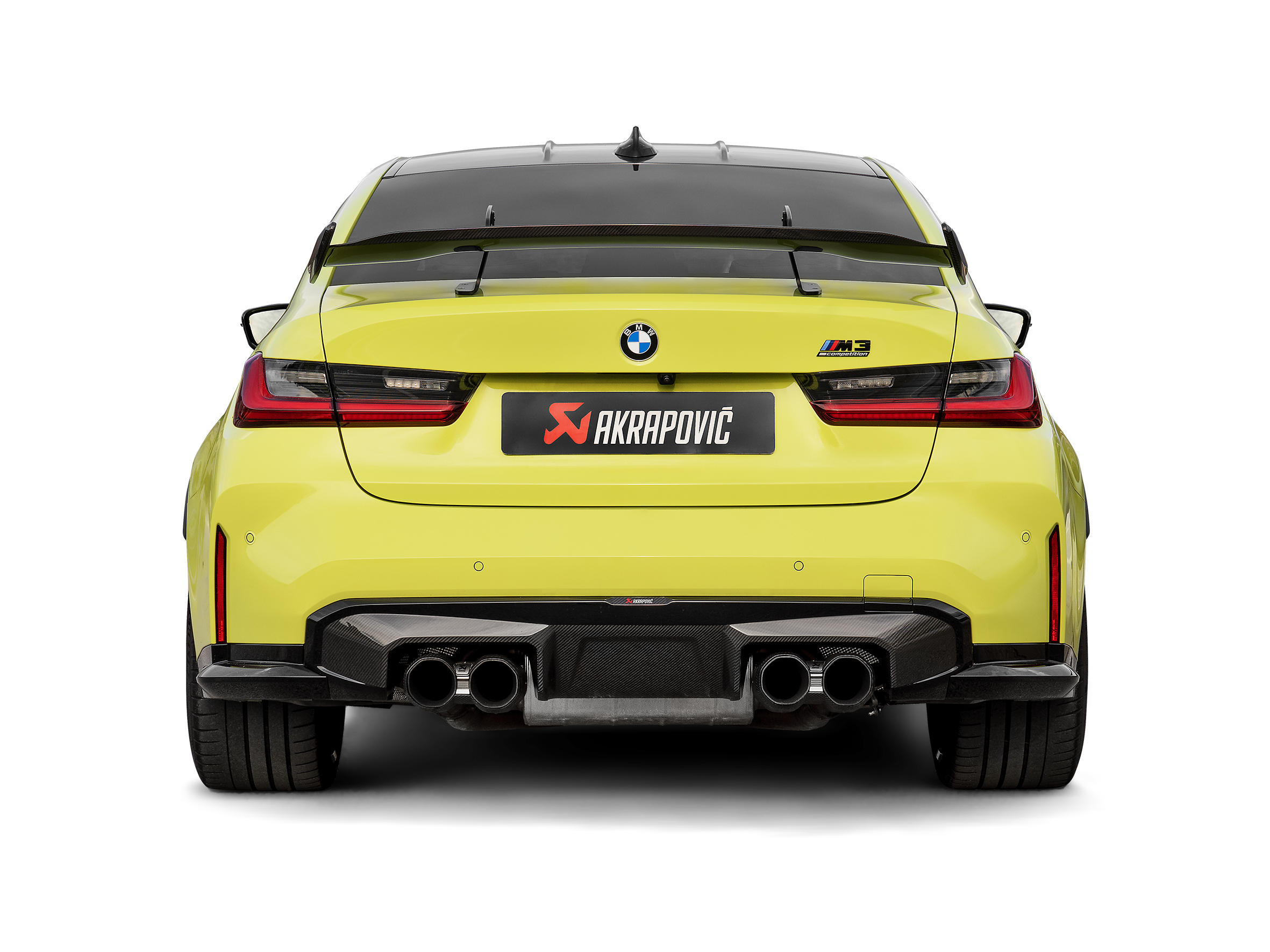 Akrapovic Rear Wing (Carbon) WI-BM/CA/1/G for BMW M2 (G87) 2023-2026, detail view