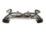 Akrapovic Porsche 911 Carrera /S/4/4S/GTS/Cabriolet/Targa/Dakar (992) Slip-On Line Titanium Exhaust S-PO/T/8 for Porsche 911 Carrera/S/4/4S/GTS 992 2020-2024, side view
