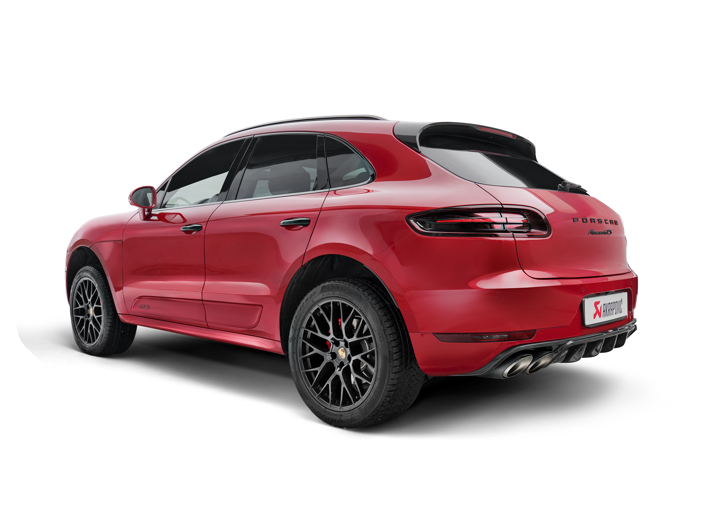 Akrapovic Evolution Line (Titanium) S-PO/TI/7H for Porsche Macan (95B) 2015-2018, side view