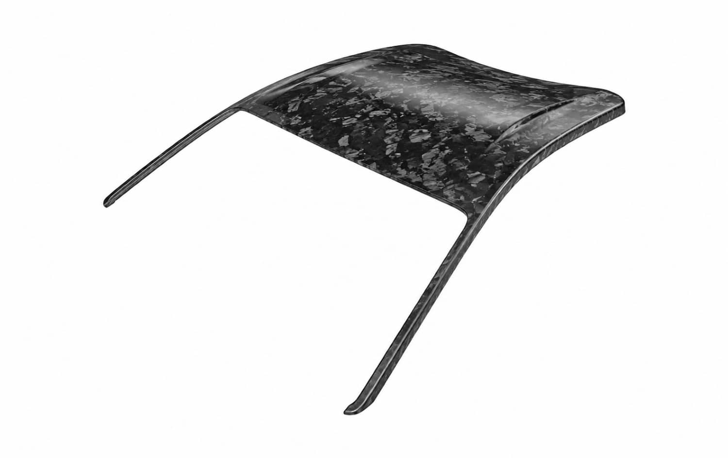 Forged carbon roof panel, studio render