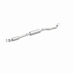 MagnaFlow 52845 oem grade direct-fit catalytic converter, front three-quarter view of the turntable spin