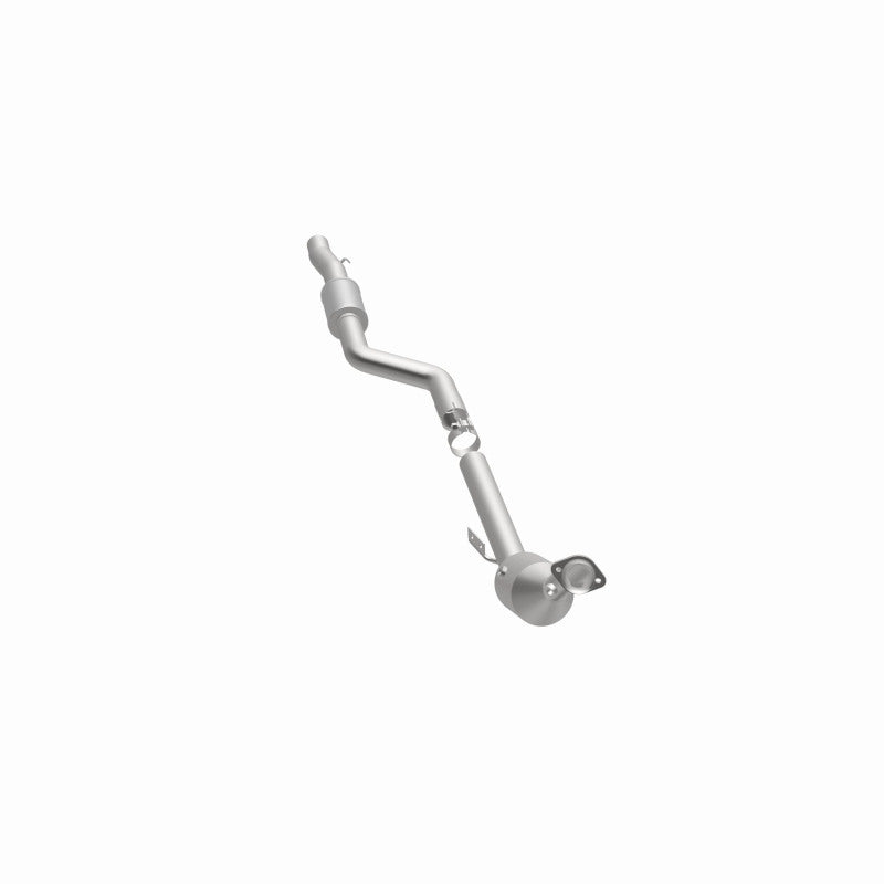 MagnaFlow 5561569 carb direct-fit catalytic converter, opposite side view of the turntable spin