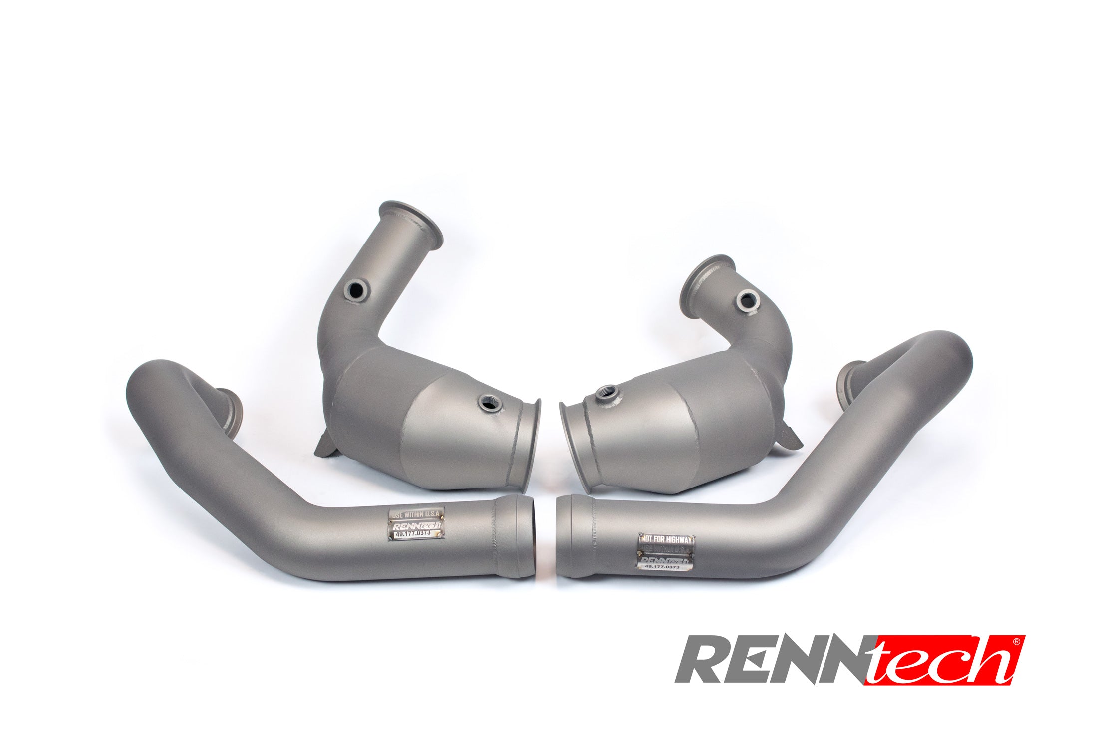 C 63 and GLC 63 downpipes with catalysts from above - Downpipes for the 2015-2023 C 63 / C 63 S AMG