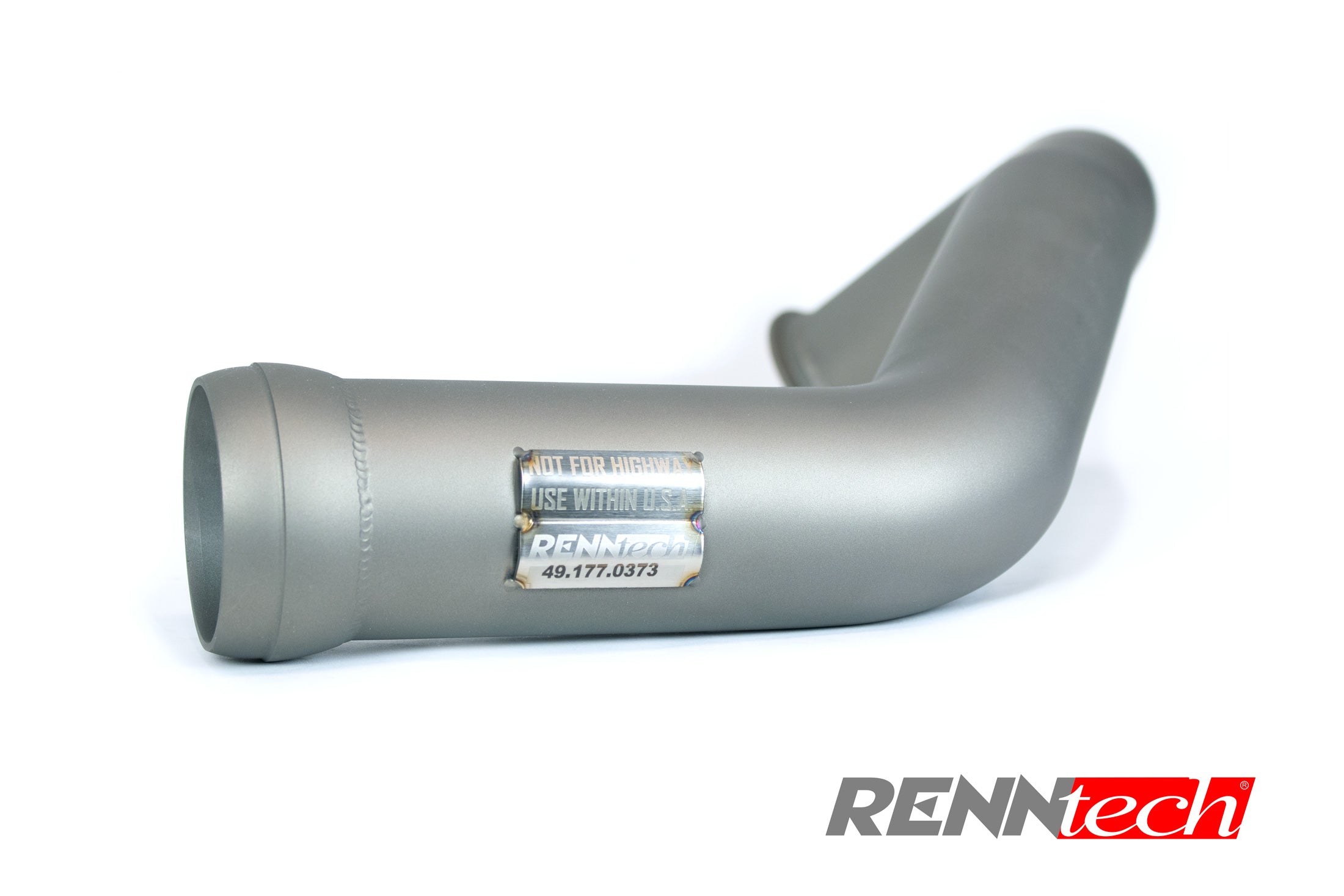 C 63 downpipe inlet section from the side - Downpipes for the 2015-2023 C 63 / C 63 S AMG