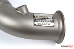S 63 downpipe serial plate close up - Downpipes for the 2018-2021 S 63 AMG Sedan