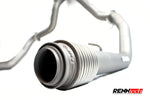 G 63 downpipe flex joint and catalyst close up - Downpipes for the 2019-2026 G 63 AMG