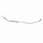 MagnaFlow 551524 carb direct-fit catalytic converter, side view of the turntable spin