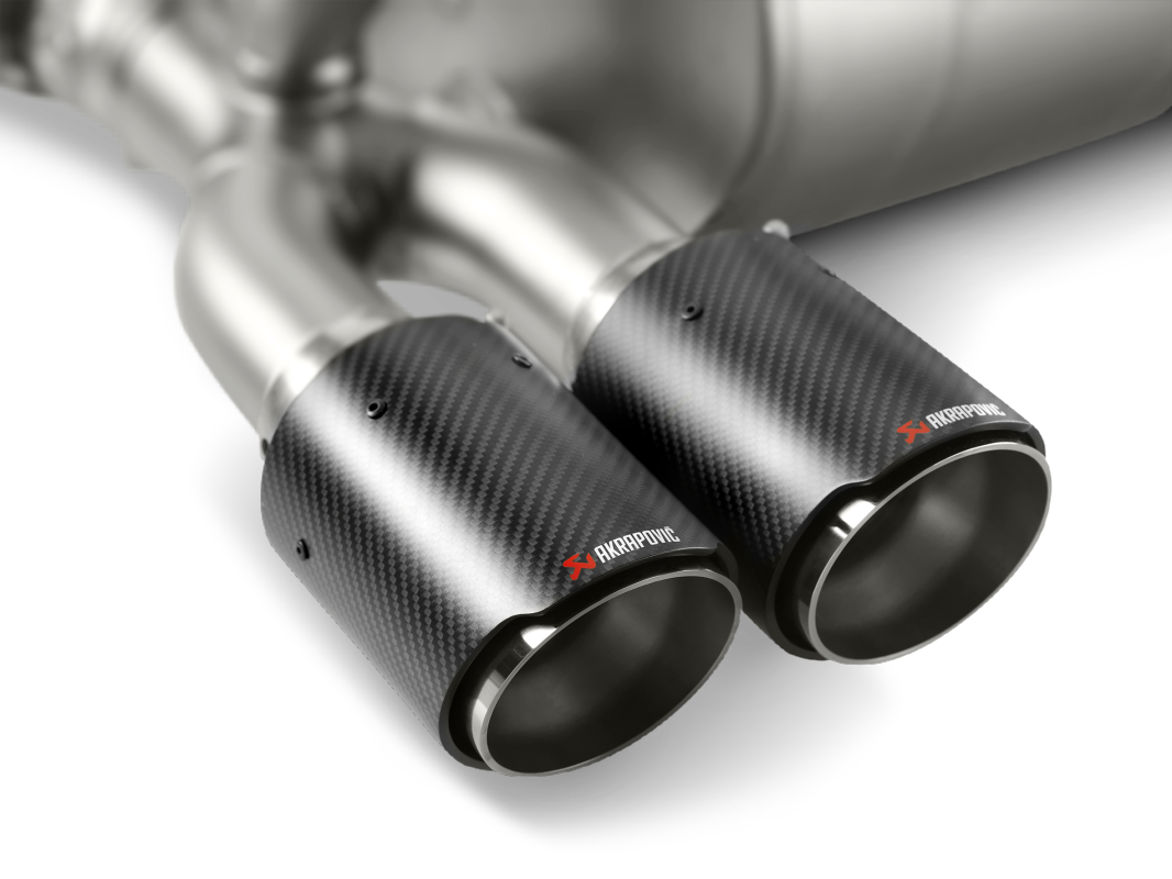 Akrapovic Slip-On Line Titanium Exhaust BMW M3 F80 / M4 F82 M-BM/T/8H for BMW M3 F80 2015-2018, top view