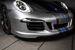 A close up front view of TECHART Front Spoiler I for Porsche 991.1 GTS & SportDesign