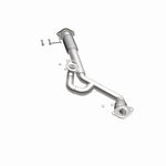 BRExhaust 107-0167 exhaust pipe, opposite side view of the turntable spin